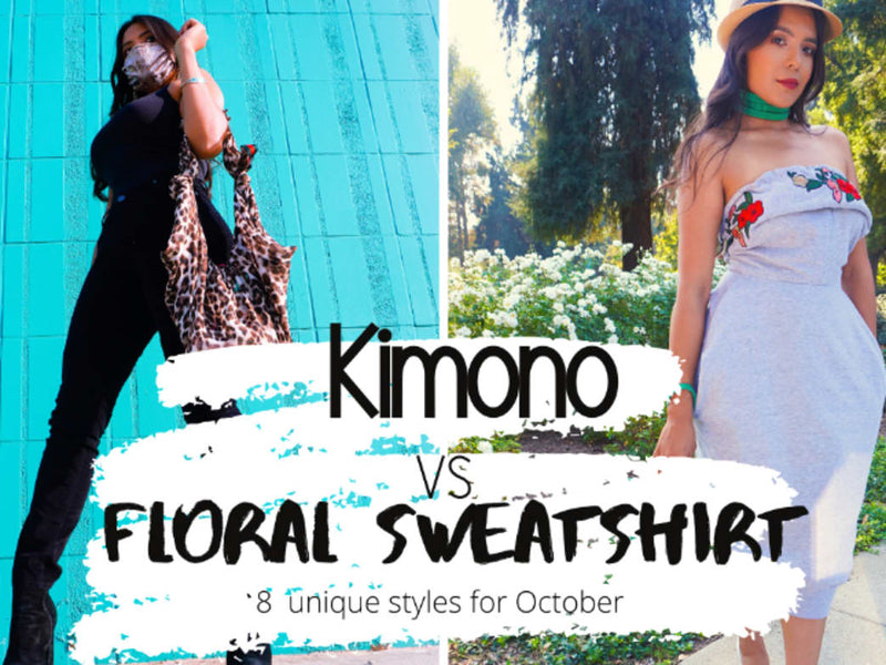 Kimono vs Floral Sweatshirt