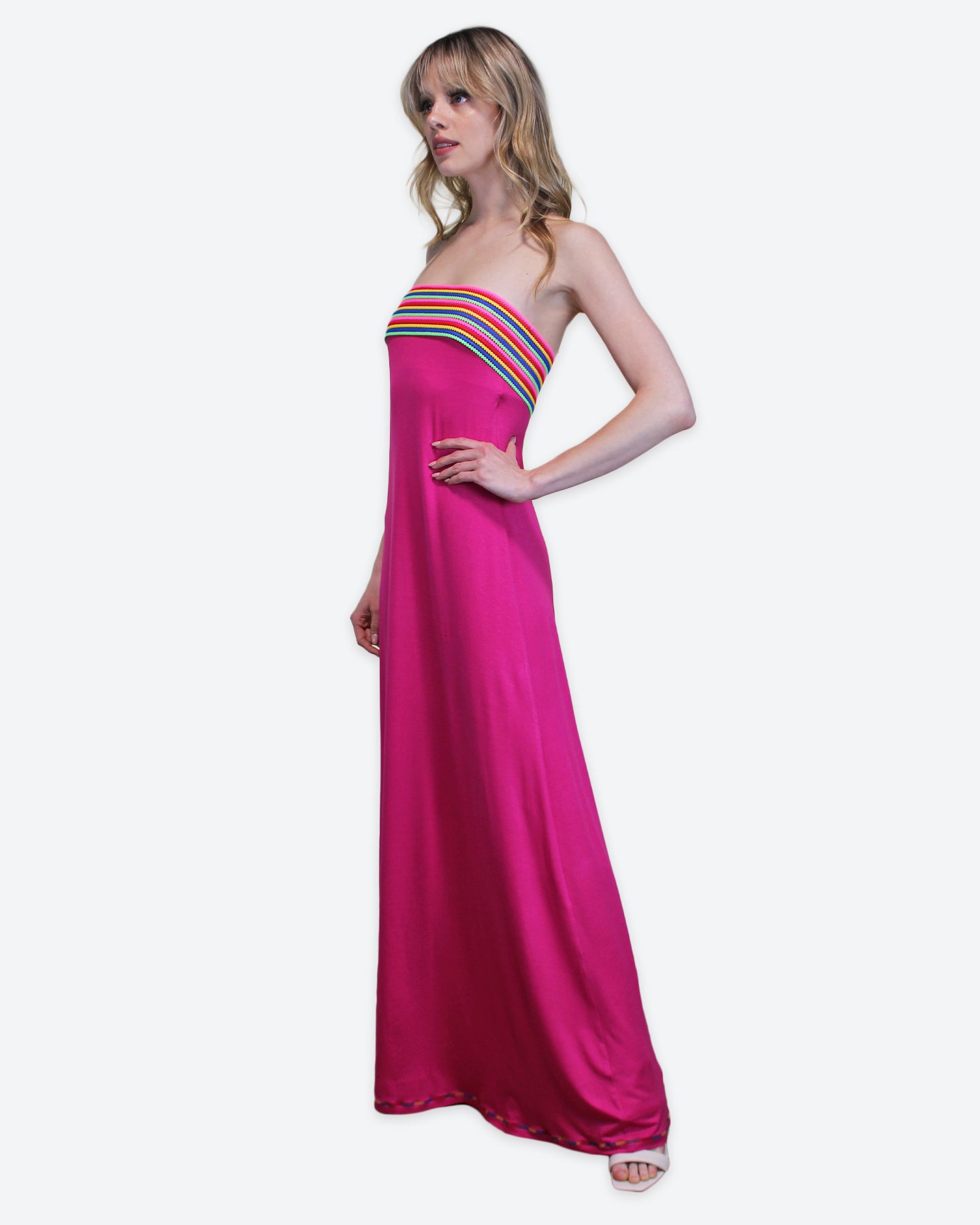 Hot Pink Jersey Milan Dress